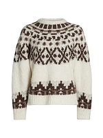 Fair Isle Alpaca-Blend Crewneck Sweater