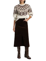 Fair Isle Alpaca-Blend Crewneck Sweater