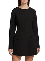 Thessaly Long-Sleeve Minidress