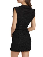 Sylvia Fringed Tweed Minidress