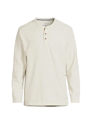 Morro Beach Long-Sleeve Henley Shirt