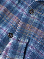 Coastline Cord Harbor Check Button-Up Shirt