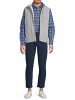 Coastline Cord Harbor Check Button-Up Shirt