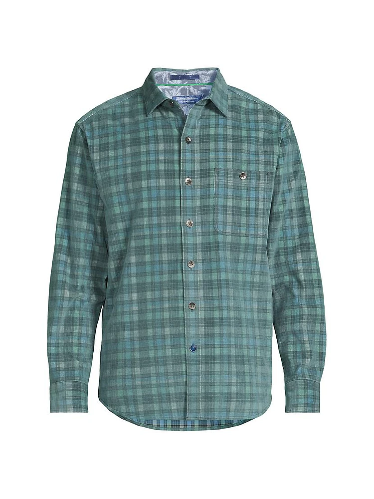 Coastline Cord Lagoon Check Shirt