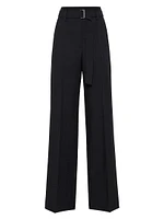 Malfilé Virgin Wool Twill Loose Corset Trousers