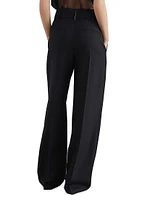 Malfilé Virgin Wool Twill Loose Corset Trousers