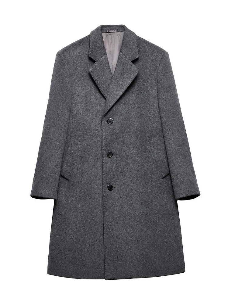 Single Breasted Wool Coat