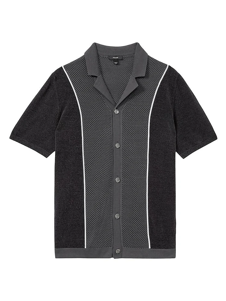 Meastro Cotton-Blend Short-Sleeve Shirt