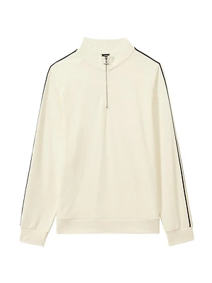Chicago Striped Half-Zip Sweater