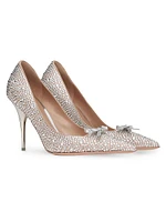 Romance Bow Pumps with Crystals 100MM