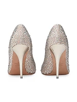 Romance Bow Pumps with Crystals 100MM