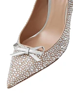 Romance Bow Pumps with Crystals 100MM