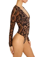 Leopard Mesh Bodysuit