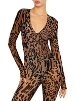 Leopard Mesh Bodysuit