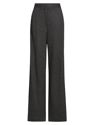 Angora Wool-Blend Trousers