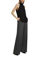 Angora Wool-Blend Trousers