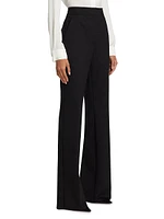 Yana Wool-Blend High-Rise Straight-Leg Pants