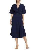 Lorraine Twist Midi-Dress