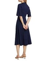 Lorraine Twist Midi-Dress