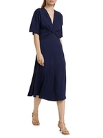 Lorraine Twist Midi-Dress