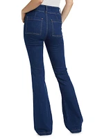 Barlow Pocket-Front High-Rise Flare Jeans