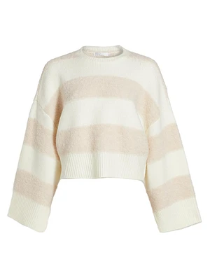 Striped Crop Sweater
