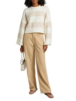 Striped Crop Sweater