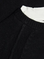 Layered Two-Tone Knit Top