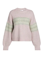 Fair Isle-Style Crewneck Sweater