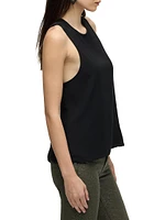 Jersey Twist Back Crewneck Tank