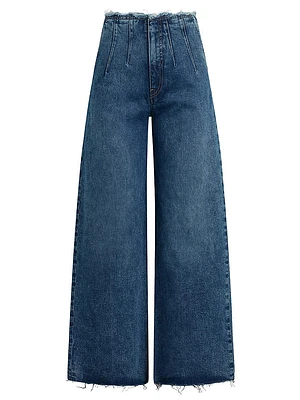 James Petite High-Rise Wide-Leg Jeans