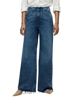 James Petite High-Rise Wide-Leg Jeans