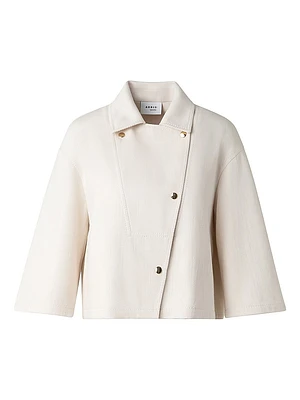 Asymmetric Cotton-Blend Jacket
