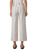 Chiara Cropped Striped Pants