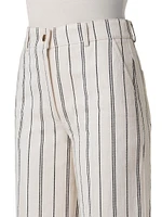 Chiara Cropped Striped Pants