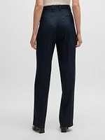 Regular-Fit Trousers Denim-Effect Twill