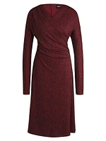 Wrap-Front Dress Knitted Jersey