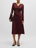 Wrap-Front Dress Knitted Jersey