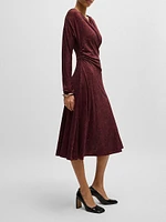 Wrap-Front Dress Knitted Jersey