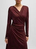 Wrap-Front Dress Knitted Jersey