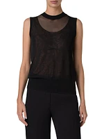 Semi-Sheer Layered Top