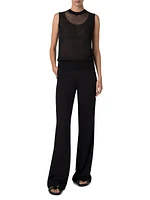 Semi-Sheer Layered Top