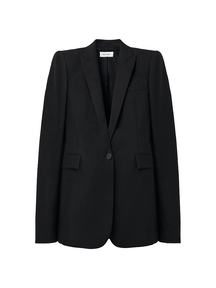 Wool Gabardine Blazer