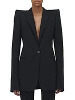 Wool Gabardine Blazer