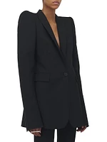 Wool Gabardine Blazer