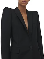 Wool Gabardine Blazer