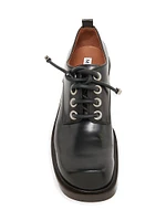 Square Toe Leather Dress Shoes