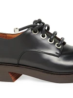 Square Toe Leather Dress Shoes