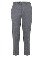 Virgin Wool Flannel Italian Fit Trousers