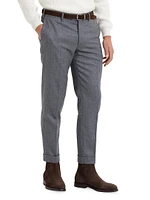 Virgin Wool Flannel Italian Fit Trousers